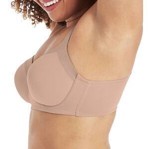 Playtex Secrets 4842, Balconette Full-Figure Wireless Bras, Lot of 2, 40DD